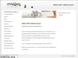 Sites similar to weg-mit-dem-kalk.de