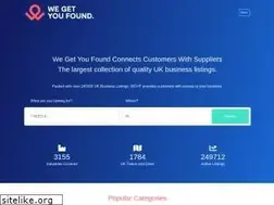 Sites similar to wegetyoufound.co.uk