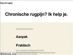 Sites similar to wegmetrugpijn.be