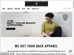 Sites similar to wegotyourbackapparel.com
