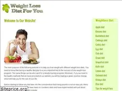 Sites similar to weightlossdietforyou.com