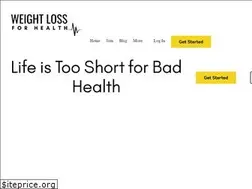 Sites similar to weightlossforhealth.com