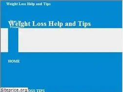Sites similar to weightlosshelpandtips.net