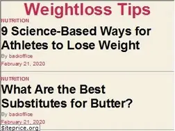 Sites similar to weightlosstips.fr