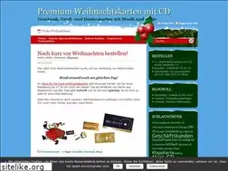 Sites similar to weihnachtskarte-mit-cd.de