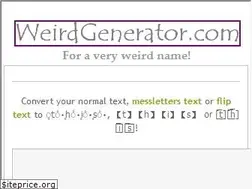 Sites similar to weirdgenerator.com