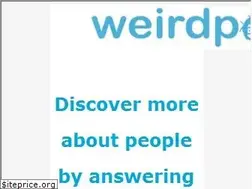 Sites similar to weirdpoll.com