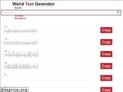 Sites similar to weirdtextgenerator.net