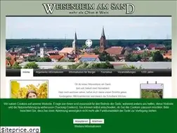 Sites similar to weisenheimamsand.de