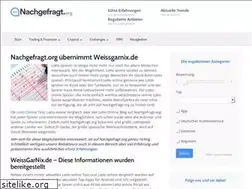 Sites similar to weissgarnix.de