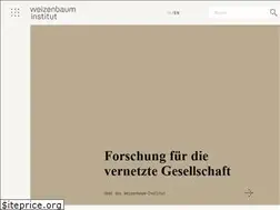 Sites similar to weizenbaum-institut.de