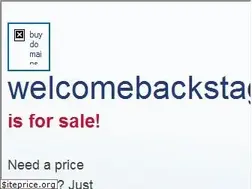 Sites similar to welcomebackstage.com