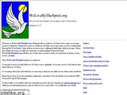 Sites similar to welivebythespirit.org