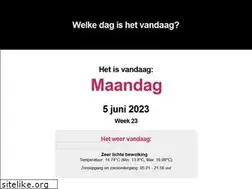 Sites similar to welkedagishetvandaag.nl