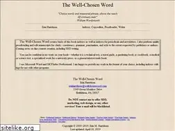 Sites similar to wellchosenword.com