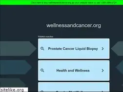 Sites similar to wellnessandcancer.org