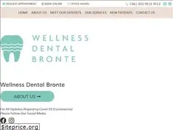 Sites similar to wellnessdentalbronte.com.au