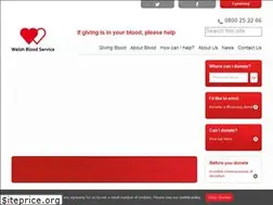 Sites similar to welsh-blood.org.uk