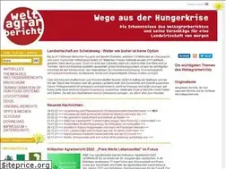 Sites similar to weltagrarbericht.de