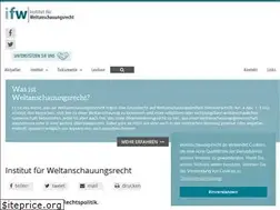 Sites similar to weltanschauungsrecht.de