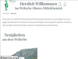 Sites similar to welterbe-mittelrhein.de