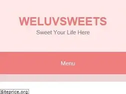 Sites similar to weluvsweets.com
