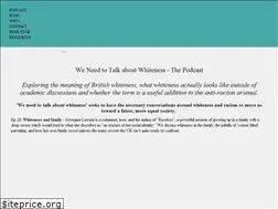 Sites similar to weneedtotalkaboutwhiteness.com