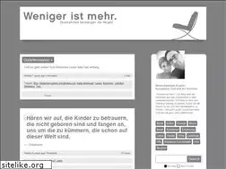 Sites similar to wenigeristmehr.net