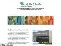 Sites similar to weoftheneedle.com