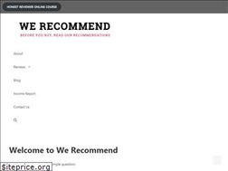 Sites similar to werecommend.biz
