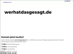 Sites similar to werhatdasgesagt.de