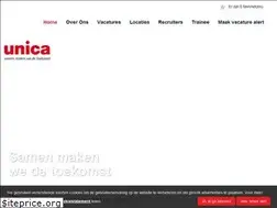 Sites similar to werkenbijunica.nl
