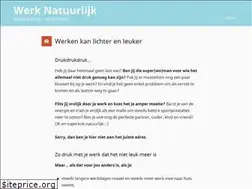 Sites similar to werknatuurlijk.nl
