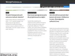 Sites similar to wersjatestowa.eu