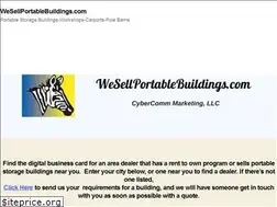 Sites similar to wesellportablebuildings.com