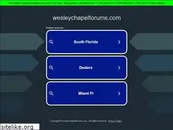 Sites similar to wesleychapelforums.com