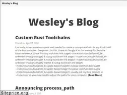 Sites similar to wesleywiser.github.io