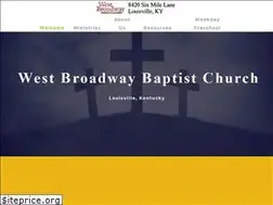 Sites similar to westbroadwaybaptist.org