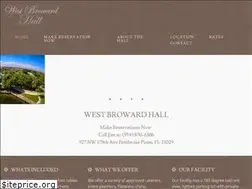 Sites similar to westbrowardhall.com