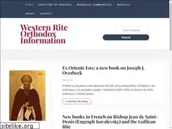 Sites similar to westernorthodox.info