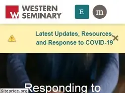 Sites similar to westernseminary.edu
