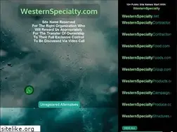 Sites similar to westernspecialty.com