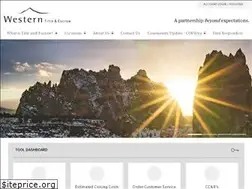 Sites similar to westerntitle.com