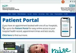 Sites similar to westhertshospitals.nhs.uk
