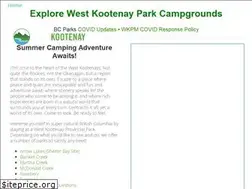 Sites similar to westkootenayparks.com