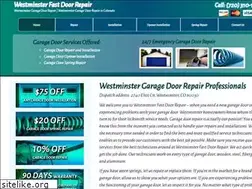 Sites similar to westminstergaragedoorrepair.net
