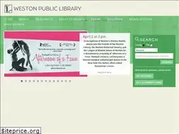 Sites similar to westonpubliclibrary.org
