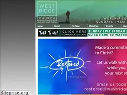 Sites similar to westridge.cc