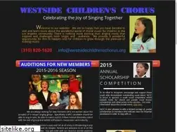 Sites similar to westsidechildrenschorus.org