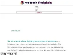 Sites similar to weteachblockchain.org